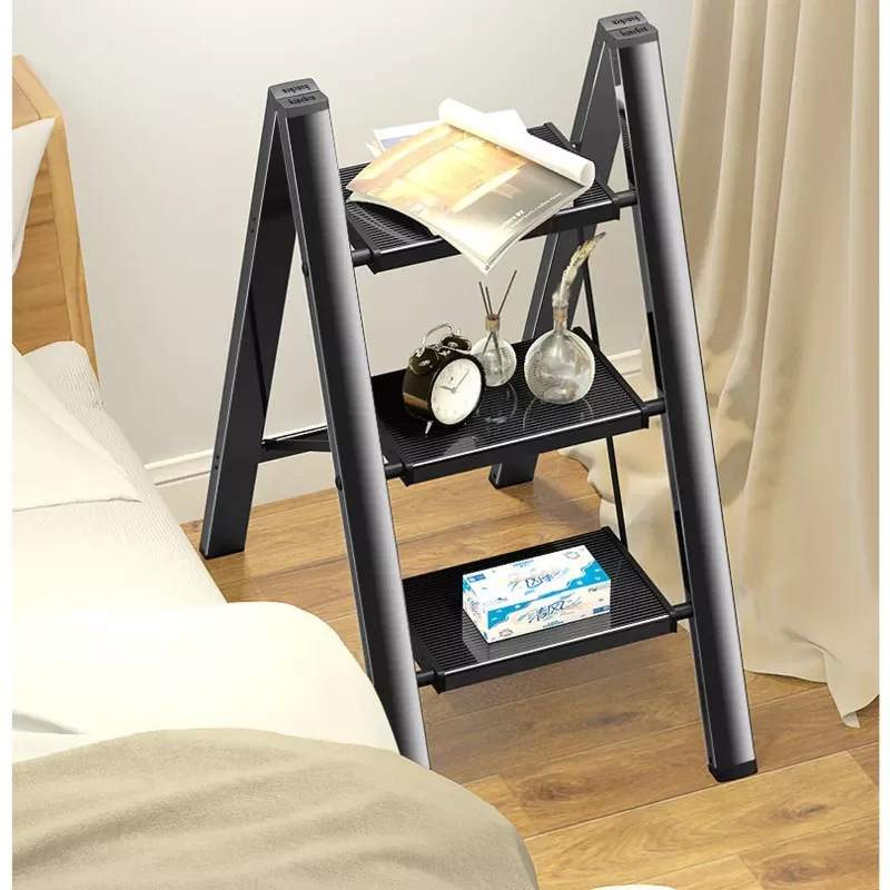 

Thickened Step Ladder Chair Multi-functional Step Stool Multilayer Rack Ladder Stool Stable Load-bearing 3 Step Ladder
