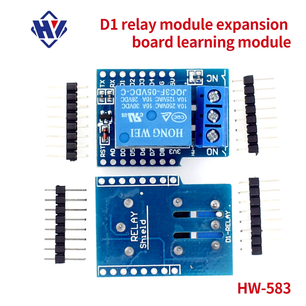 

1 relay module high level trigger FOR D1 Mini Wifi development expansion board compatible with Arduino IDE programming 0-3.3V