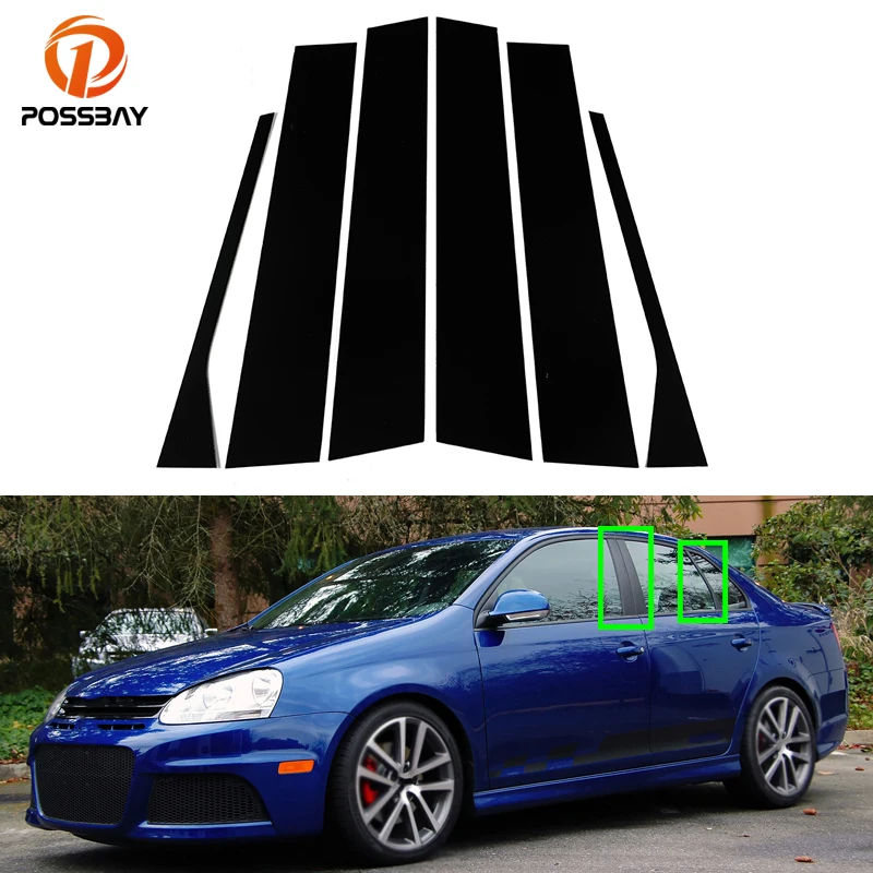 6 шт. автомобильные столбы для окон VW Jetta MK5 Sedan 2006 2007 2008 2009 2010 |