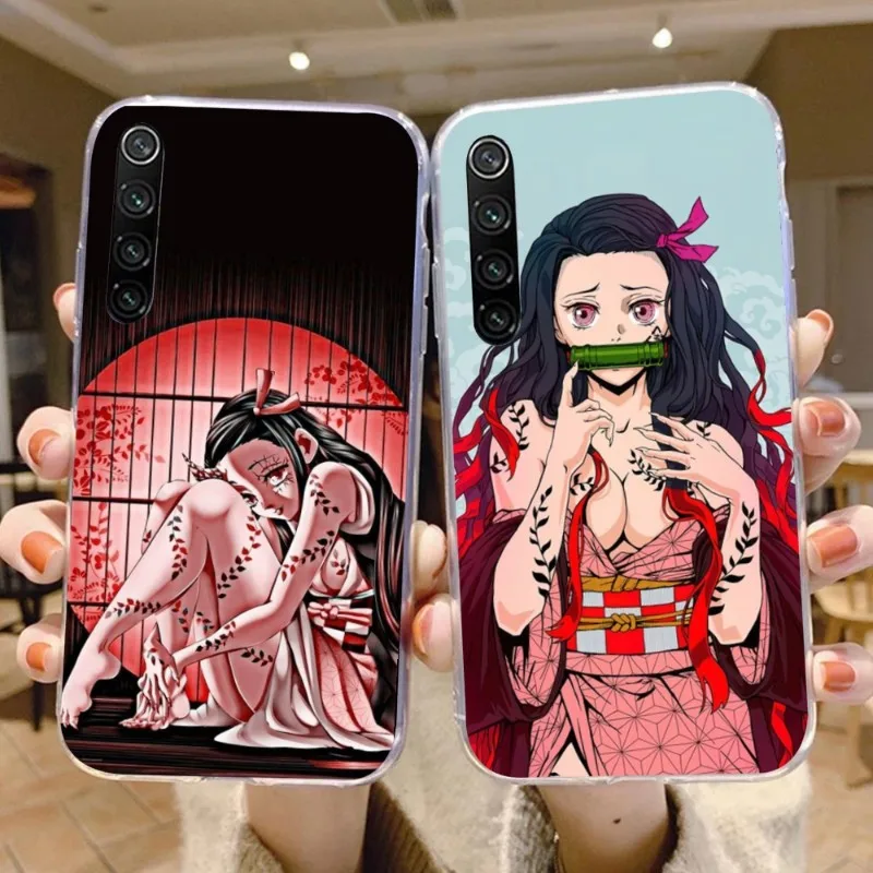 Чехол для телефона с аниме незуко камадо прозрачный чехол Xiaomi 13 Lite 12 11T 10 9 Redmi Note 11