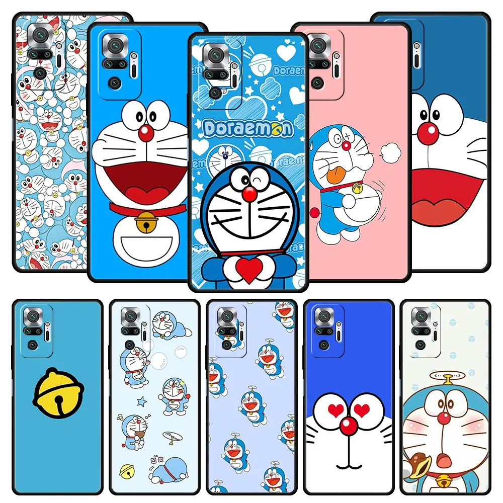 

Anime Doraemon Phone Case For Xiaomi Redmi Note 10 11 9 8 Pro 10S 9S 7 8T 9T 9A 8A 9C K40 Gaming 11T 5G Soft Silicone Back Cover