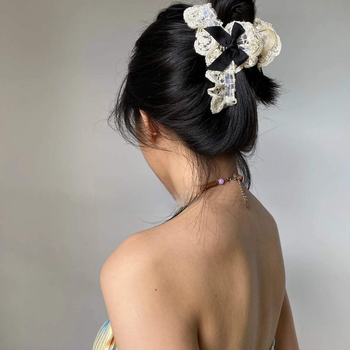 Chai Fu Studio/F254 French sle Ballet Sle Gentle Bow Grip Retro All-Match Classic Temperament Bb Clip