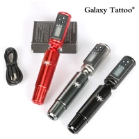 wireless tattoo machine kit mini digital 1500mah battery power supply with rca port rotary tattoo pen set permanent makeup tools