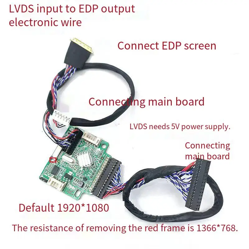 

Плата драйвера EDP в LVDS, плата адаптера сигнала EDP, обмена x поддерживает несколько разрешений.