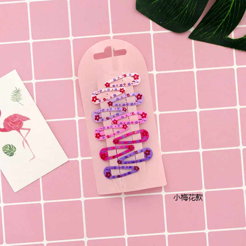 Металлические заколки для волос в форме сердца 10 шт