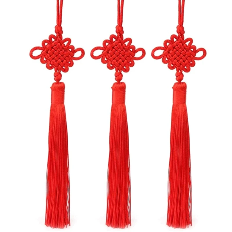 

150 Pcs Handmade Red Chinese Knots Soft Tassels Holiday Gift For Spring Festival, Special Gift For New Year Decoration