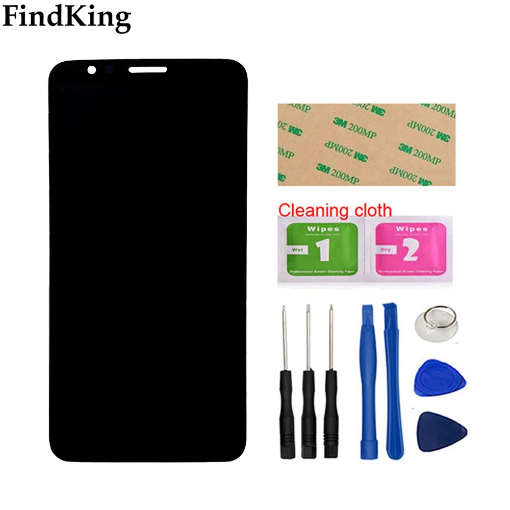 

Mobile LCD Display For Motorola Moto E6 XT2005-3 XT2005-1 LCD Display Touch Screen Sensor Digiziter Assembly Tools 3M Glue