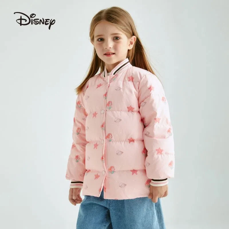 

Disney Children's Down Jacket Cartoon Mickey Print Boys and Girls Down Jacket Baby Winter Warm Coat