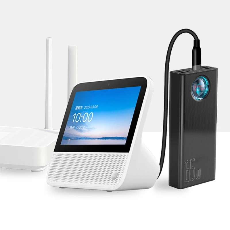 Кабель питания со светодиодной подсветкой длина 1 2 м USB C/Type-C PD на 12 В x мм - купить