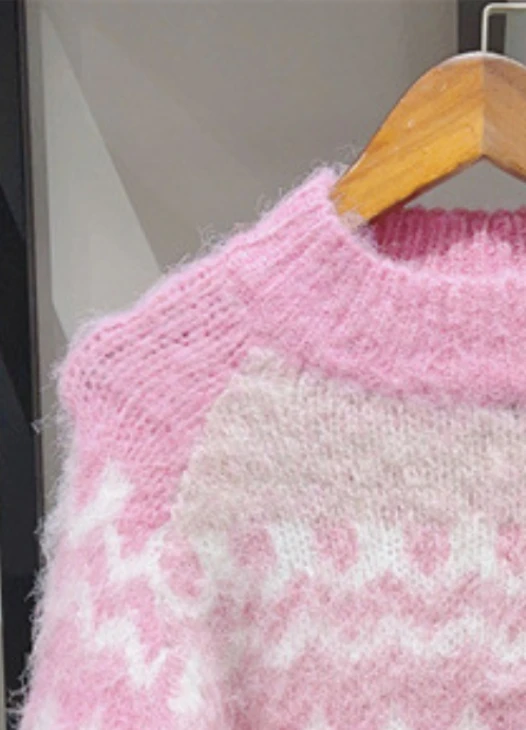 

Autumn and Winter New Women Sweater Jacquard Gradient Pullover