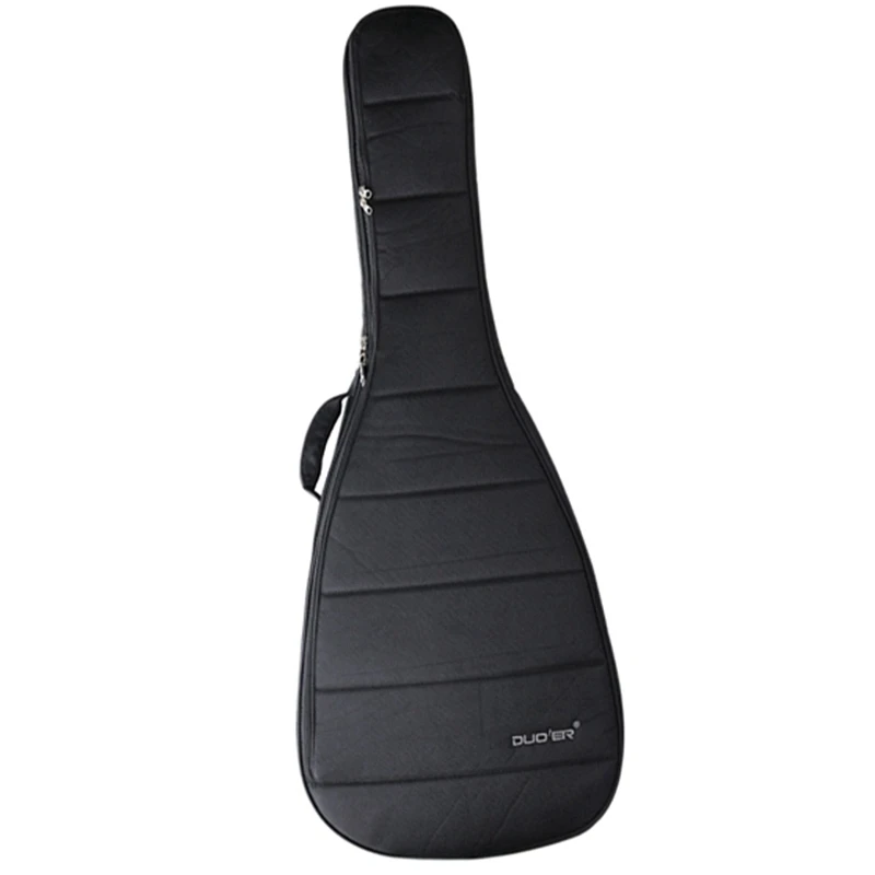 

DUOER Guitar Backpack Stripe Portable Backpack Guitar Bag Student 40 Inch 41 Inch Guitar Black