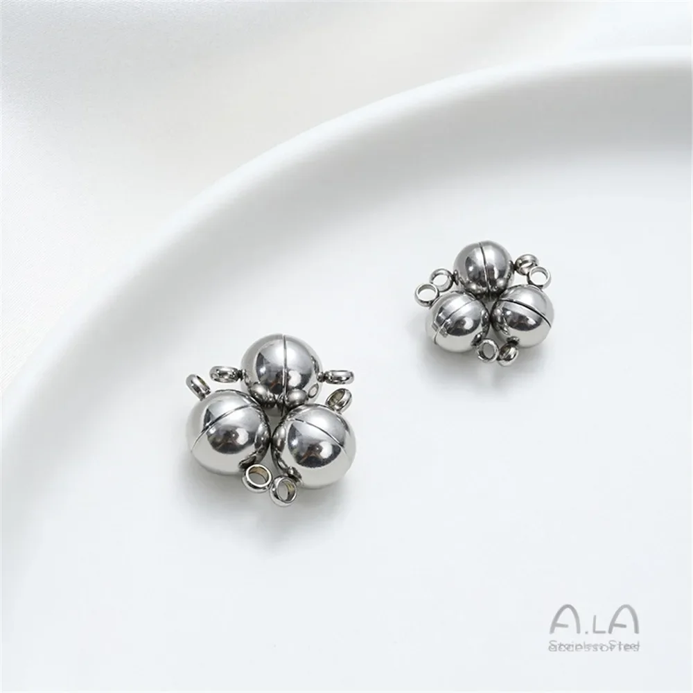 Магнитная пряжка из титановой стали невыцветающая магнитная круглая