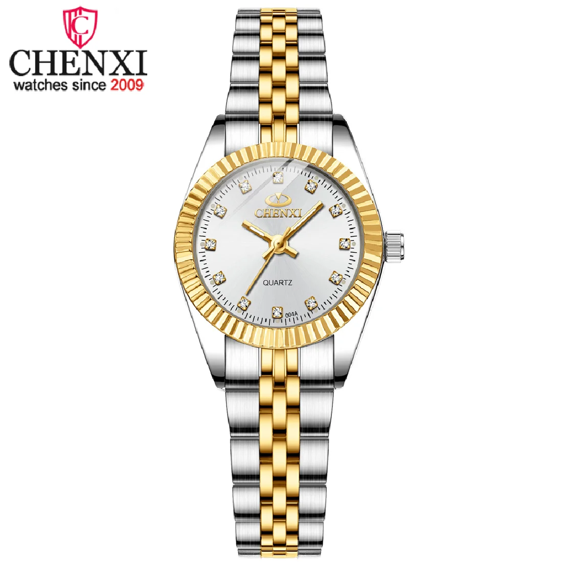 CHENXI Women Golden & Silver Classic Quartz Watch Female Elegant Clock Luxury Gift Watches Ladies Waterproof Wristwatch