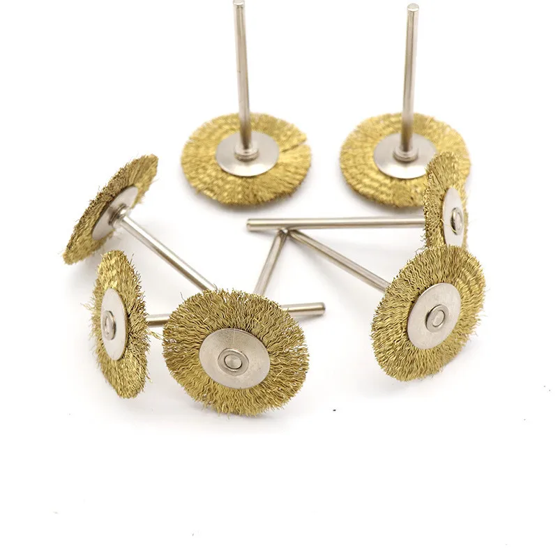 1/2/5 шт. латунная проволочная щетка круглые щетки дисковая кастрюля для
