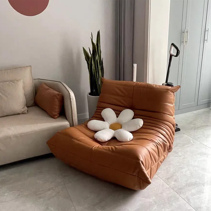 

Nordic Tatami Single Sofa Recliner Celebrity Balcony Caterpillar Simple Togo Casual Lazy Creative Furniture