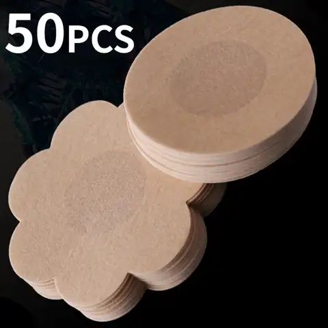 Lady Nipple Cover Teat Hide Women Nipple Pasties  Breast Petals Invisible Bra Padding Chest Sticker Patch Nipple Covers Stickers