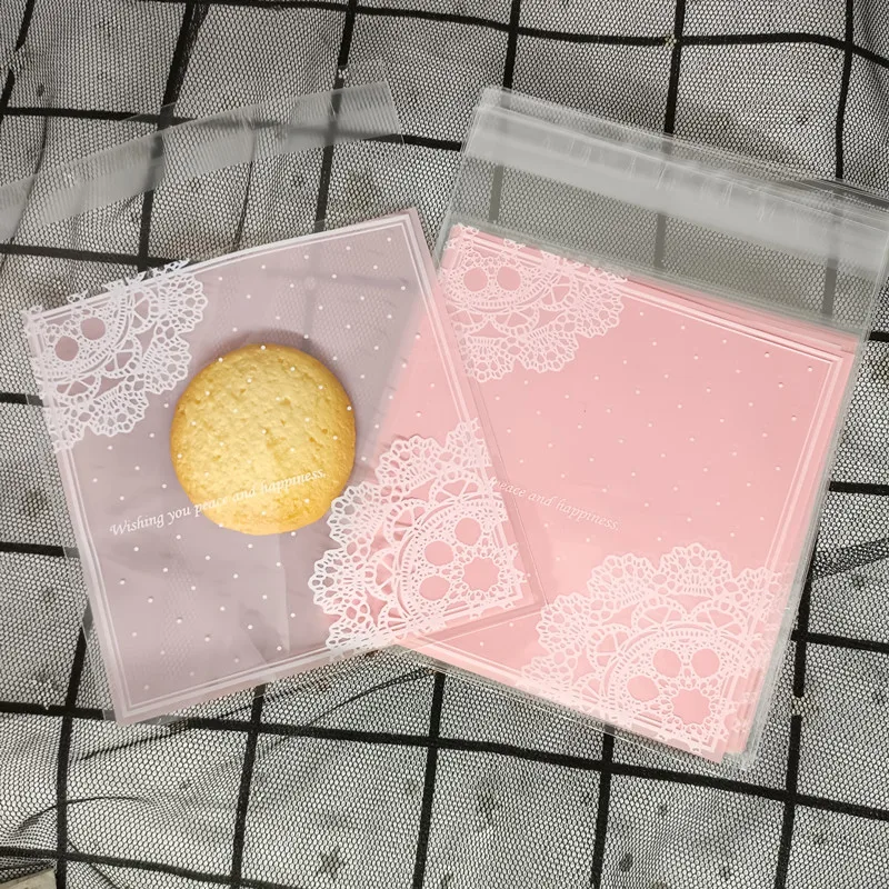 

Пластиковые подарочные пакеты с бантом SJMANDUN 50/100 шт 10х10 см