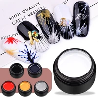 spider wire gel nail polish flower drawing painting gel luminous nail art gel polish color lacquer pull line gel nail supplies