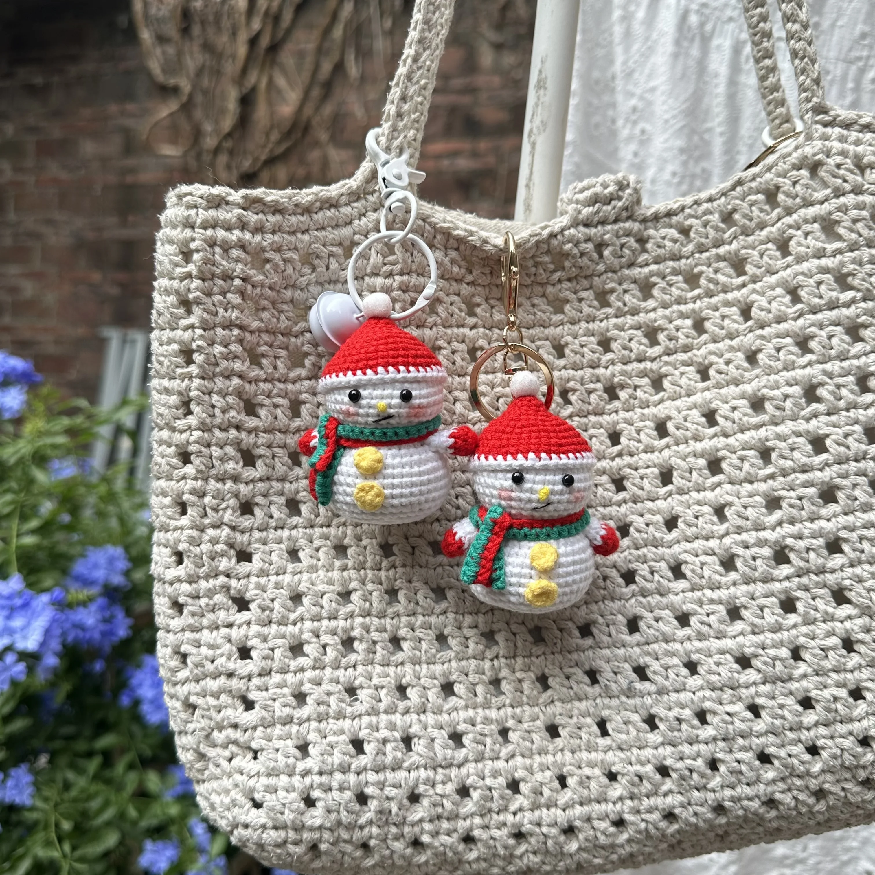 Вязаный крючком кукла-снеговик брелок Kint аксессуары для стола комната офис