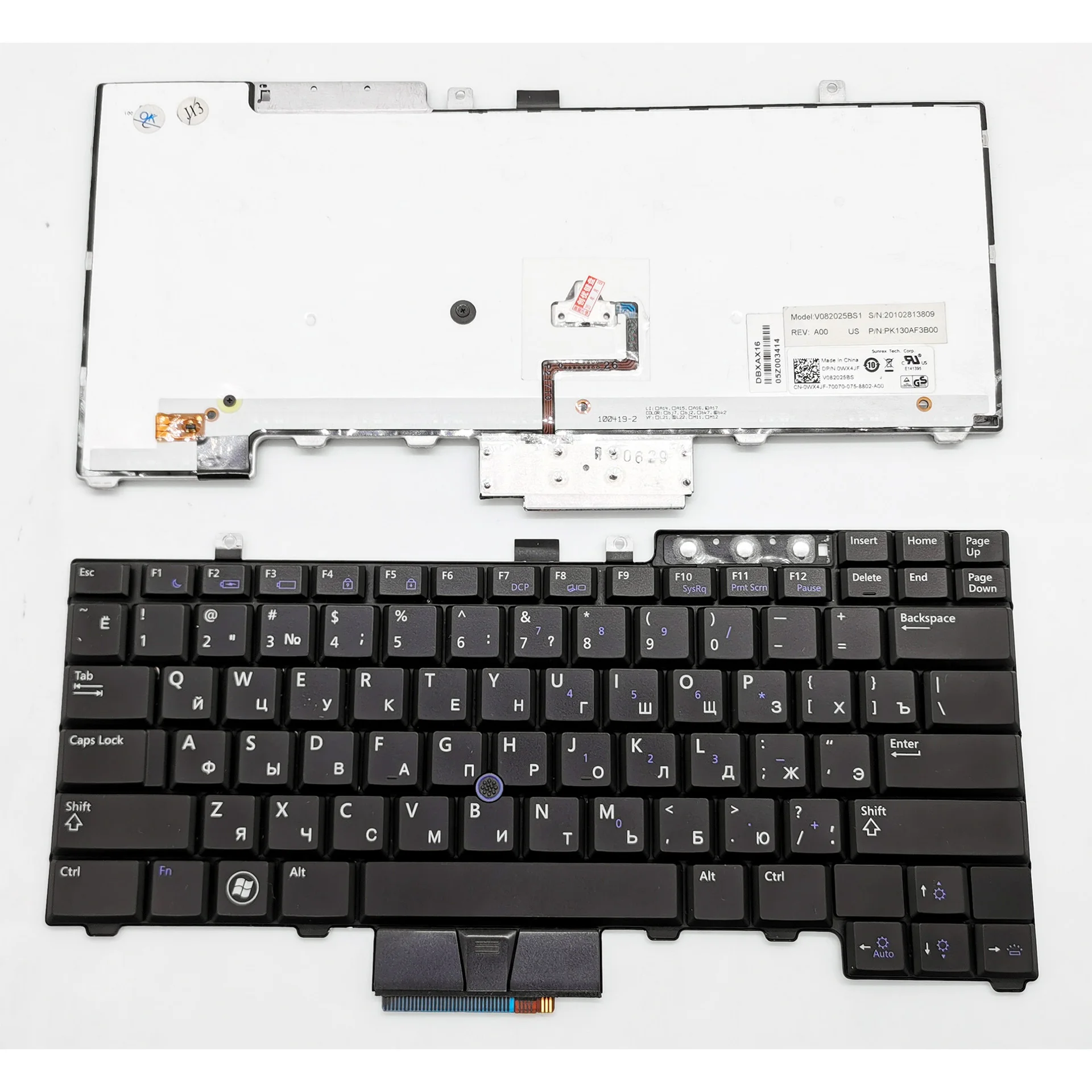 Русская английская клавиатура для Dell Latitude E6410 E6400 E5500 E5510 E5410 E6500 E6510 M4500 черная с