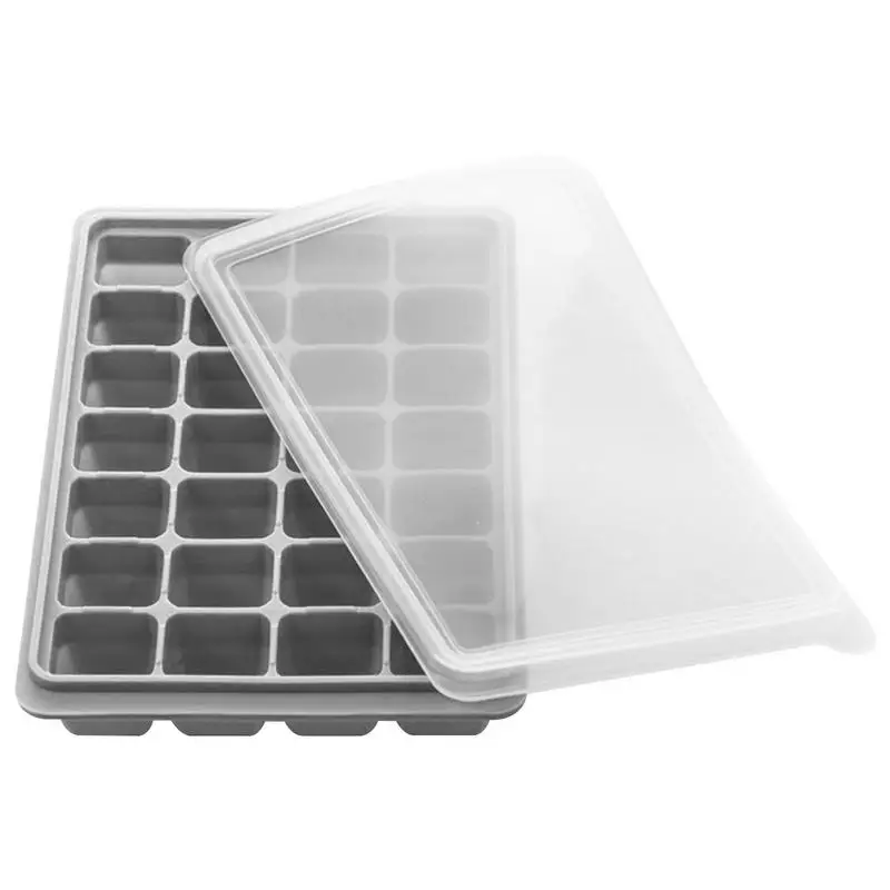 

Ice Trays For Freezer Stackable Easy Release 28-grid Silicone Ice Tray Large-capacity Ice Tray For Freezer Easy Release Ice Mold