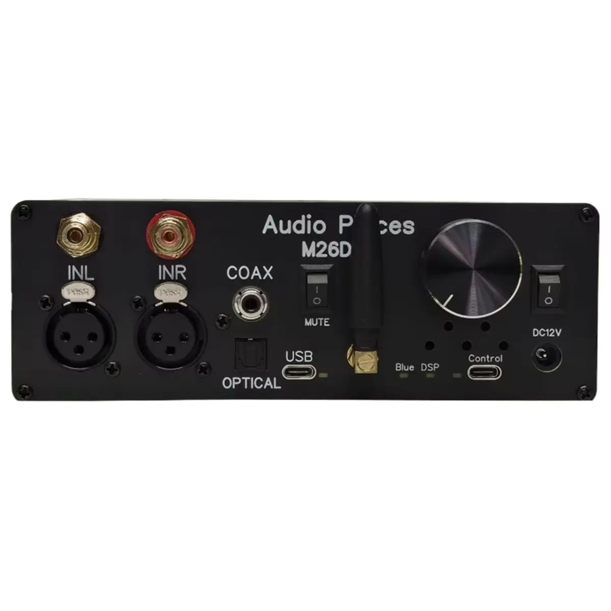 Фото (A30I) Аудиопроцессор M26DSP ADAU1452, 2 входа, 6 выходов, USB QCC3084, Bluetooth, для входов RCA/XLR, коаксиальных и оптических сигналов №4