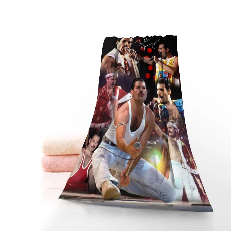 

Freddie Mercury Custom Towel Printed Cotton Face/Bath Towels Microfiber Fabric For Kids Men Women Size 35x75cm 9.29