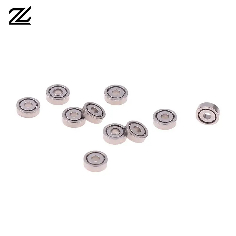 

10 шт. миниатюрный шарикоподшипник 681, внутренний диаметр 1*3*1 мм для часов, ювелирных изделий, колец