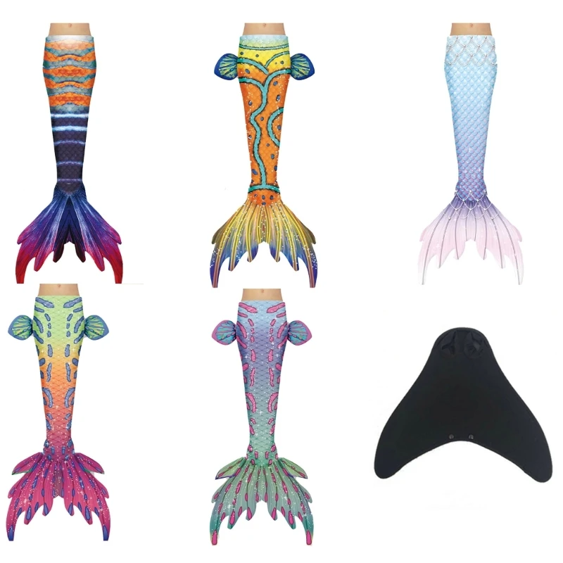 

Костюм с хвостом русалки для купания, купальник для девочек, купальный костюм, костюм с хвостом русалки