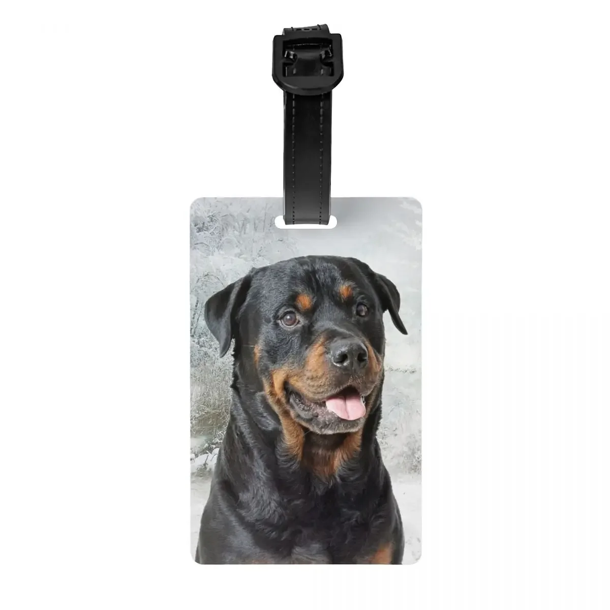 Рождественская бирка для багажа Rottweiler поворотная чемоданов с собакой Обложка