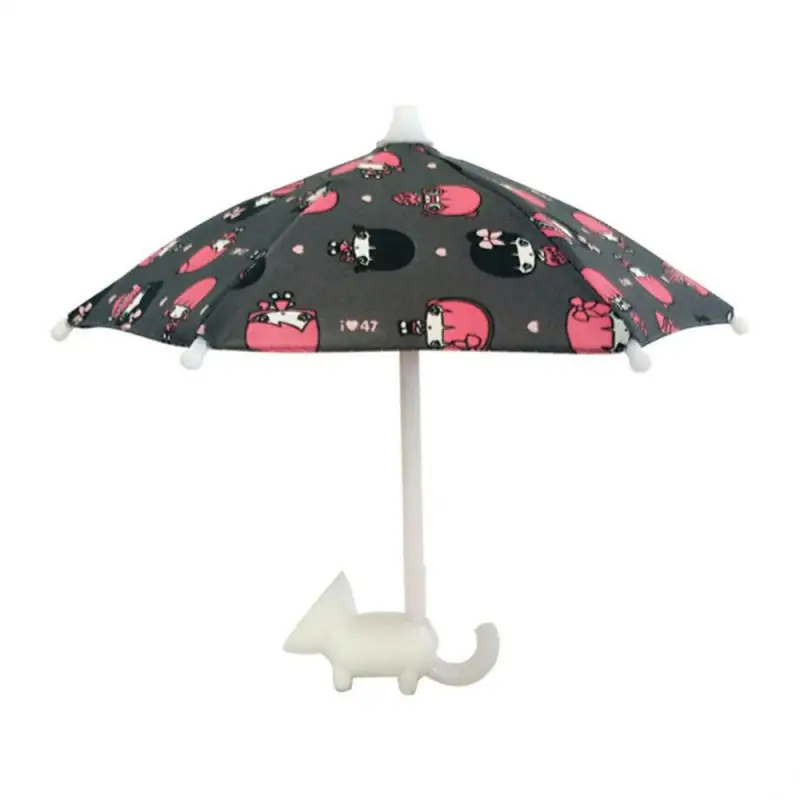 Universal Mini Umbrella Stand With Suction Cup Cell Phone Stands Cute New Outdoor Cover Sun Shield Mount Phone Holder