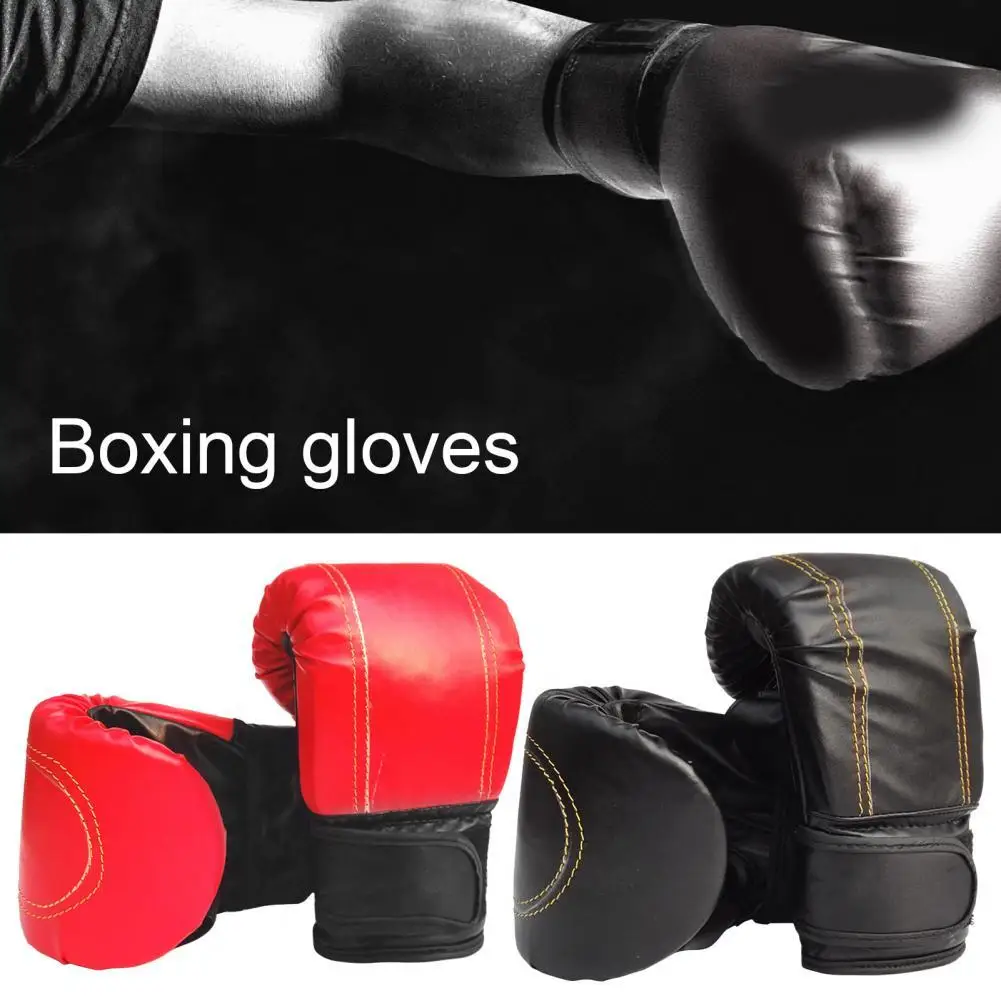 

1 Pair Boxing Gloves Adjustable Sparring Gloves Breathable Kickboxing Gloves Ergonomic Adult Fighting Grappling Gloves for Gym