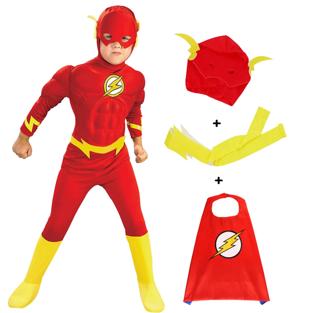 Vestido de fantasía de superhéroe para niños, disfraz de película de fantasía para fiesta de carnaval, conjunto de monos, S-XL