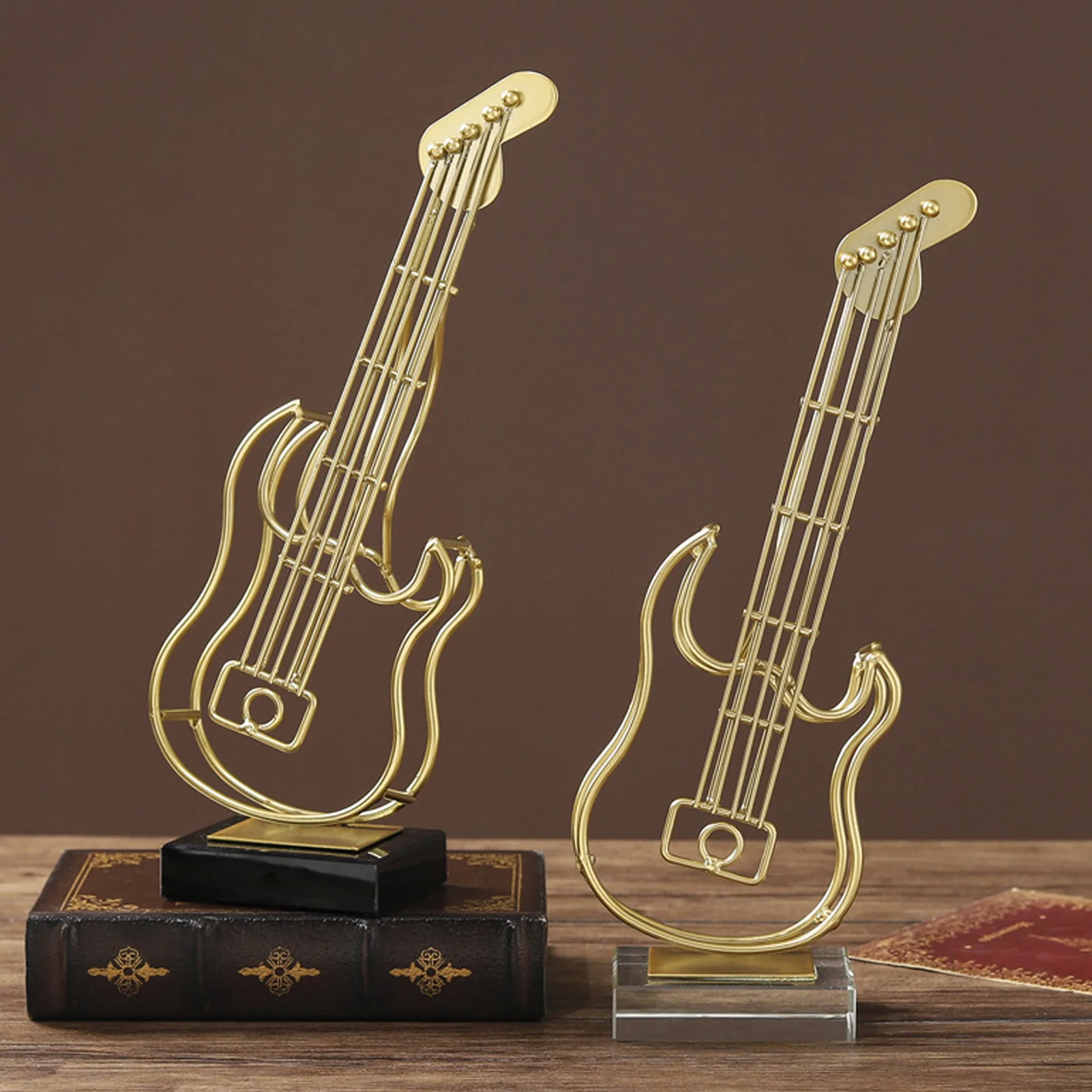 

1PC Modern Minimalist Violin Craft Decoration Restaurant Club Hotel Living Room Metal Crafts Bar Decor Musical Instrument Model