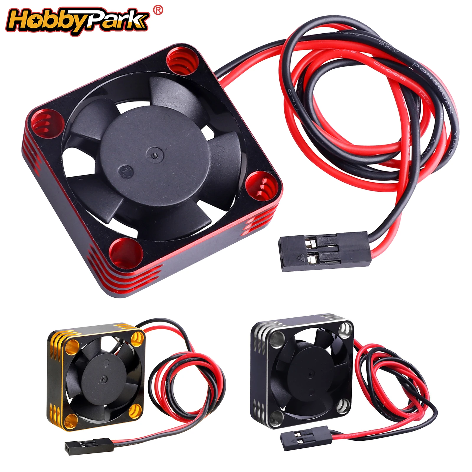 Фото Вентилятор охлаждения HobbyPark ESC для бесщеточных двигателей радиоуправляемых моделей 1/8, 1/10, 1/12 масштаба, для RC-машинок 540, 550 №1