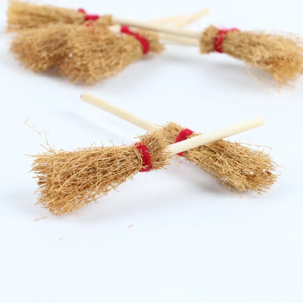 

Broommini Witch Witches Straw Miniature Decoration Hangingbrooms Broomstick Decorationscraft Crafts Party Propsbroomsticks