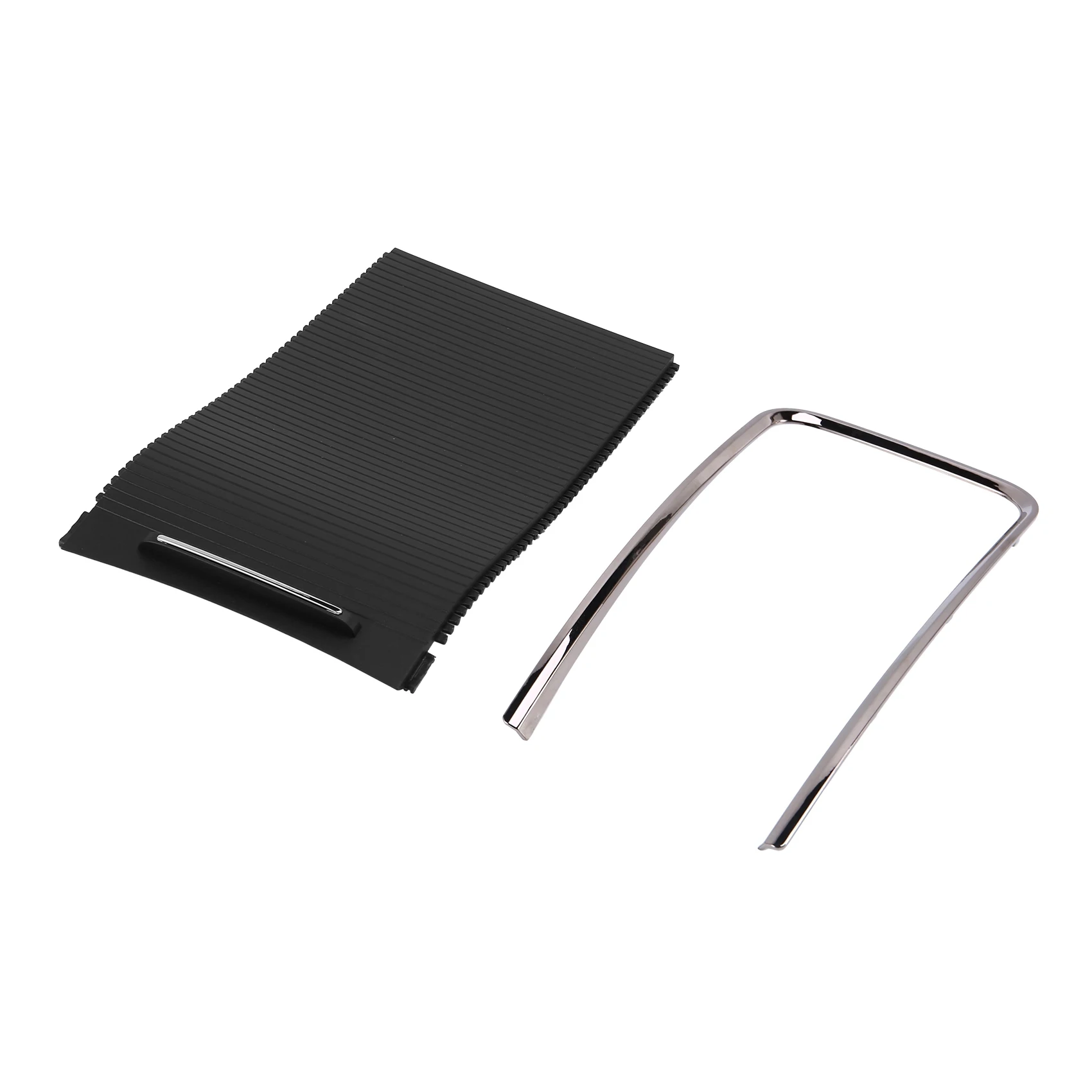 

Car Sliding Shutters Cup Holder Roller Blind Cover Storage Box Strip Plating Trim Ring for Buick Lacrosse 2009-2013 A