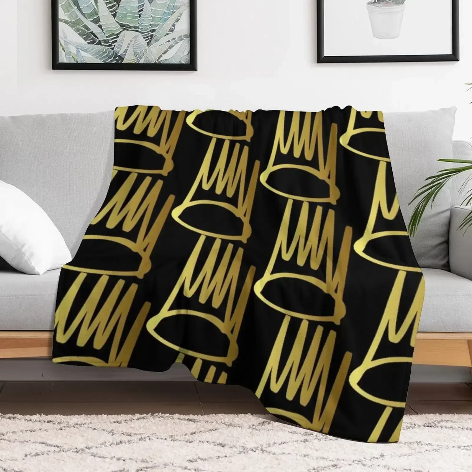 Одеяло с логотипом J.Cole Born Sinner Crown дизайнерские тонкие одеяла