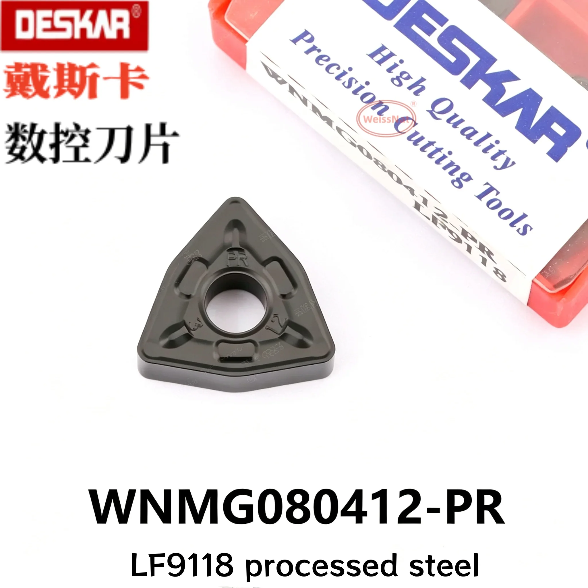 Фото DESKAR WNMG080404 WNMG080408 WNMG080412-TM CQ HQ R-S L-S PR LF9028 LF9118 Твердосплавные пластины WNMG №4