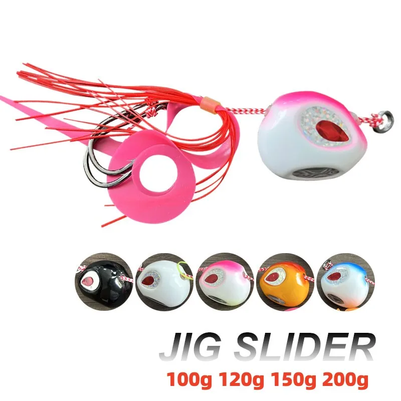 ZWICKE 1PCS  100g 120g 150g 200g Tenya Metal Jig Head Lure Slider Snapper Fast Sinking Sea-bream Artificial Jigging Fishing Lure