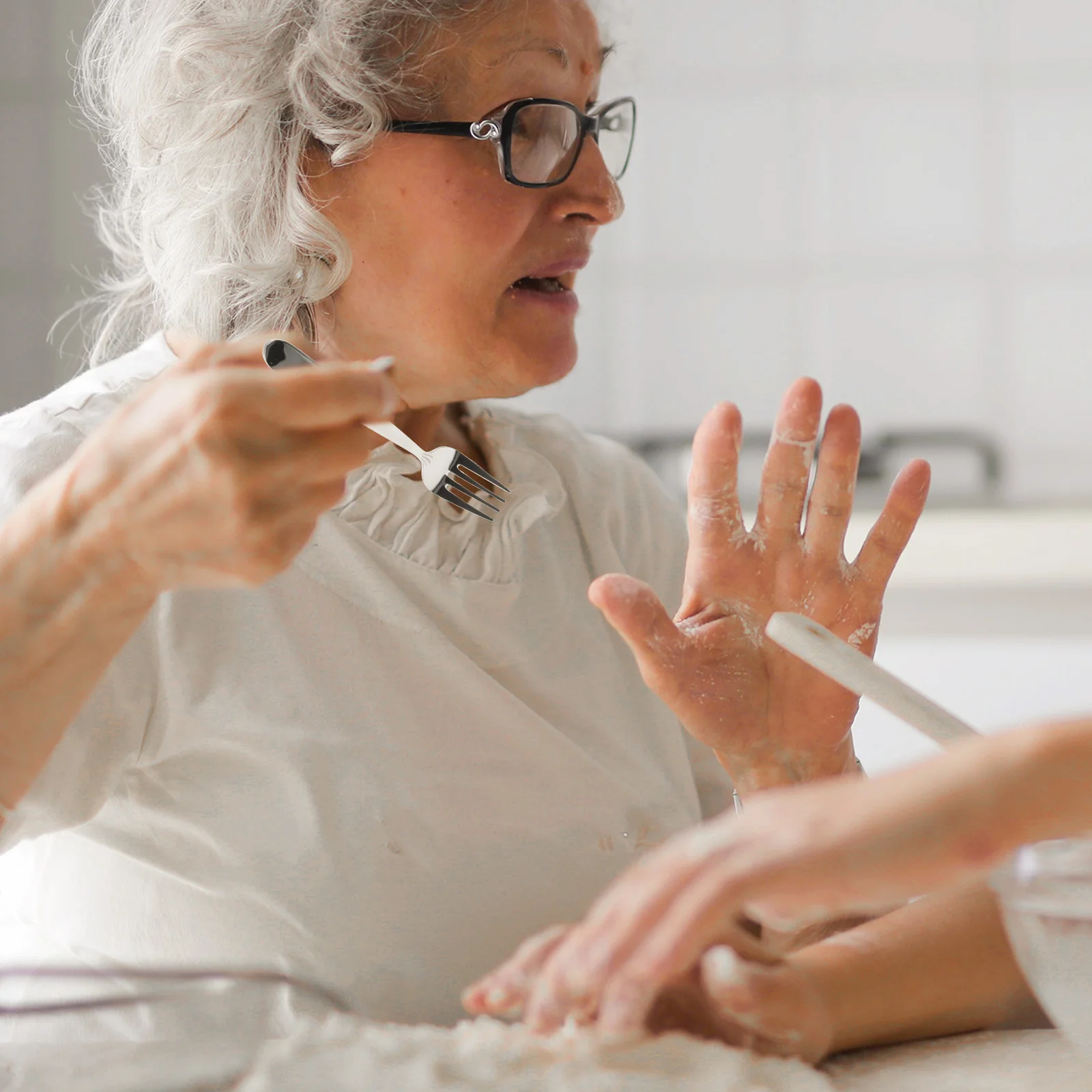 Ложка для старика угловая помощь кормления еды пациентов посуда адаптивная