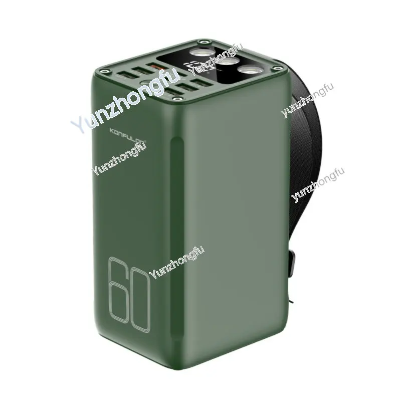 

Hot Selling 60000mAh power bank 22.5W fast charge Outdoor power supply LED Emergency light for camping&laptop