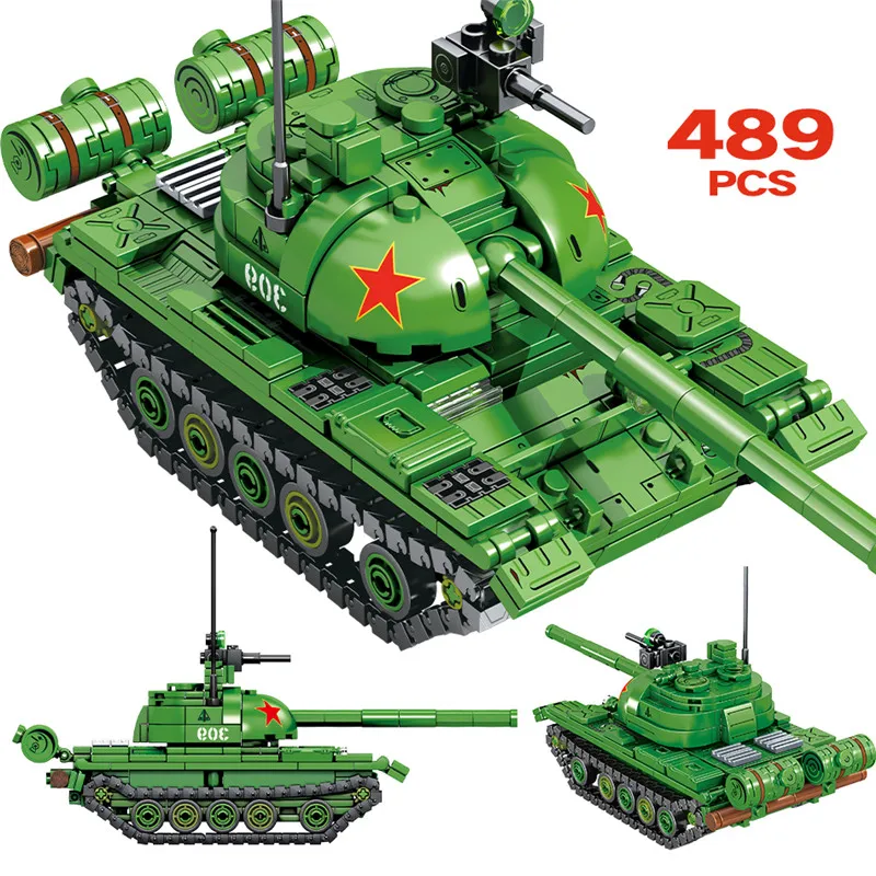 

489 шт. WW2 военный основной Средний гусеничный Танк автомобиль строительные блоки городская полиция армейское оружие грузовик автомобиль Ки...