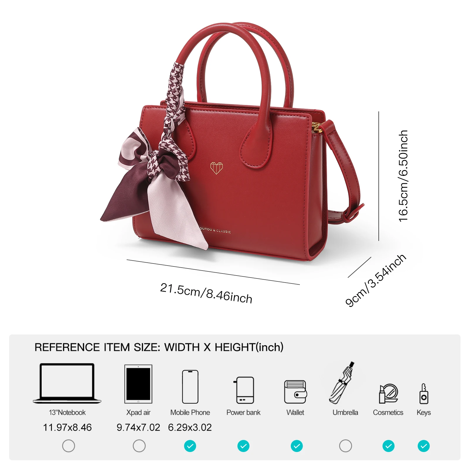 Женская сумка из ПУ кожи