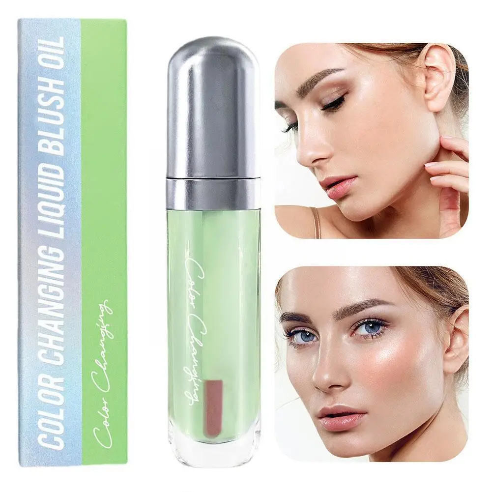 

Color-changing Blush Oil Brighten Skin Tone Lasting Blush Color Facial To High-gloss Makeup Blusher Cosmetics Liquid Easy L T6J3