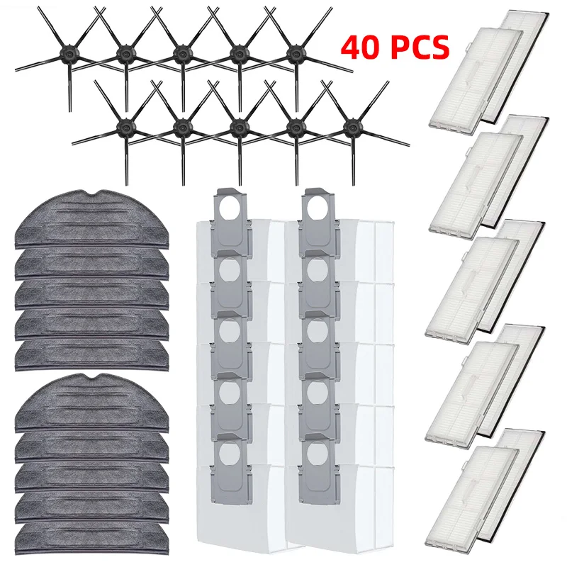 

Боковая щетка, пылесборник, моющиеся детали фильтра для Roborock S8 PLUS S8 + S8 Pro Ultra G20, Сменные аксессуары для швабры