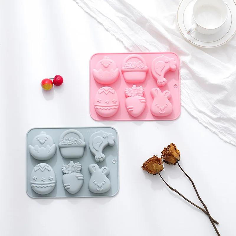 

Wholesale 10pcs Chicken Theme Pink Silicone Cake Baking Molds For Cake Decoration DIY Fondant Candy Biscuit Chocolate Molds