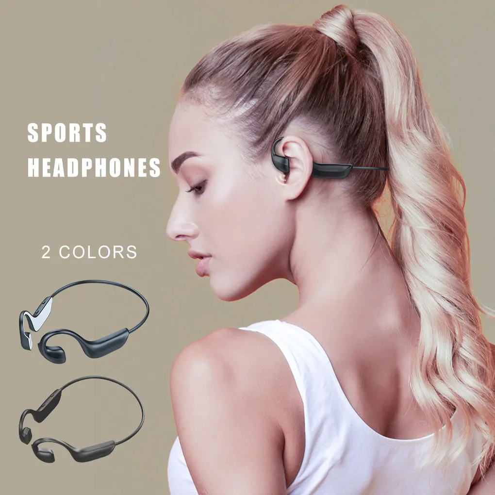 

TWS Bone Conduction Wireless Bluetooth 5.0 Earphone Suitable For Xiaomi Huawei Apple Sports Waterproof Headset With Microphone
