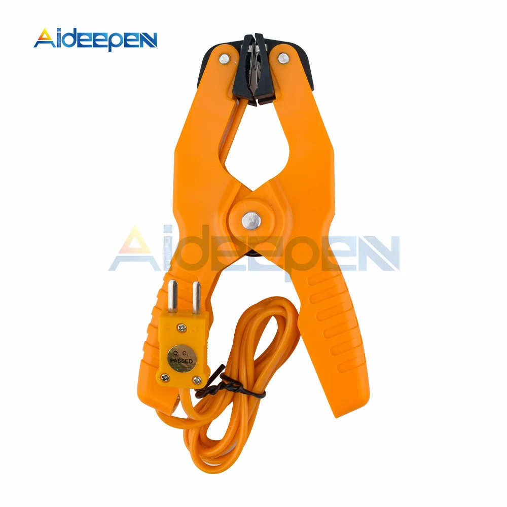 Фототрубный зажим термометр измерение температуры K Тип термопары-40 ~ 200C