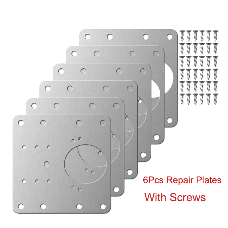 

6 шт., петли для шкафа, с винтами